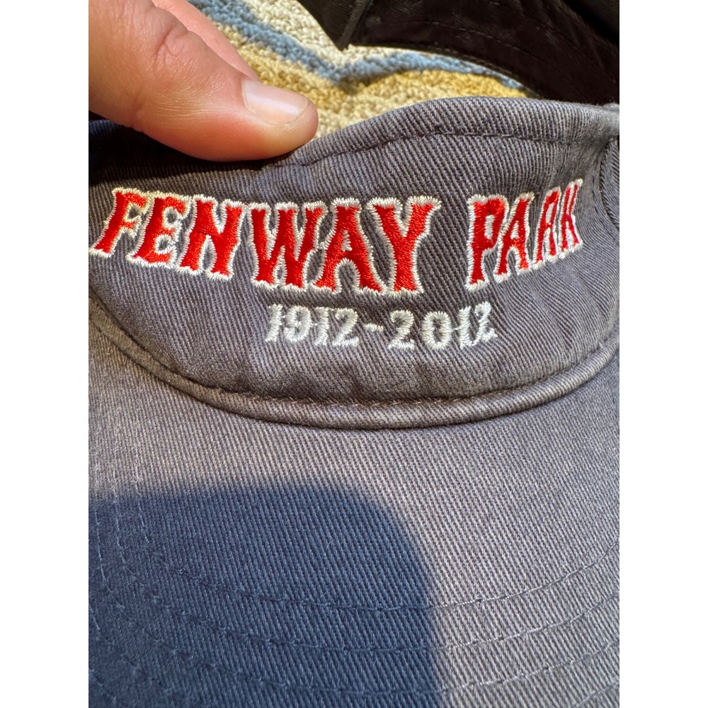 47 Brand Fenway Park 1912-2012 Centennial Visor Hat Gray MLB Boston Red Sox - Picture 3 of 10